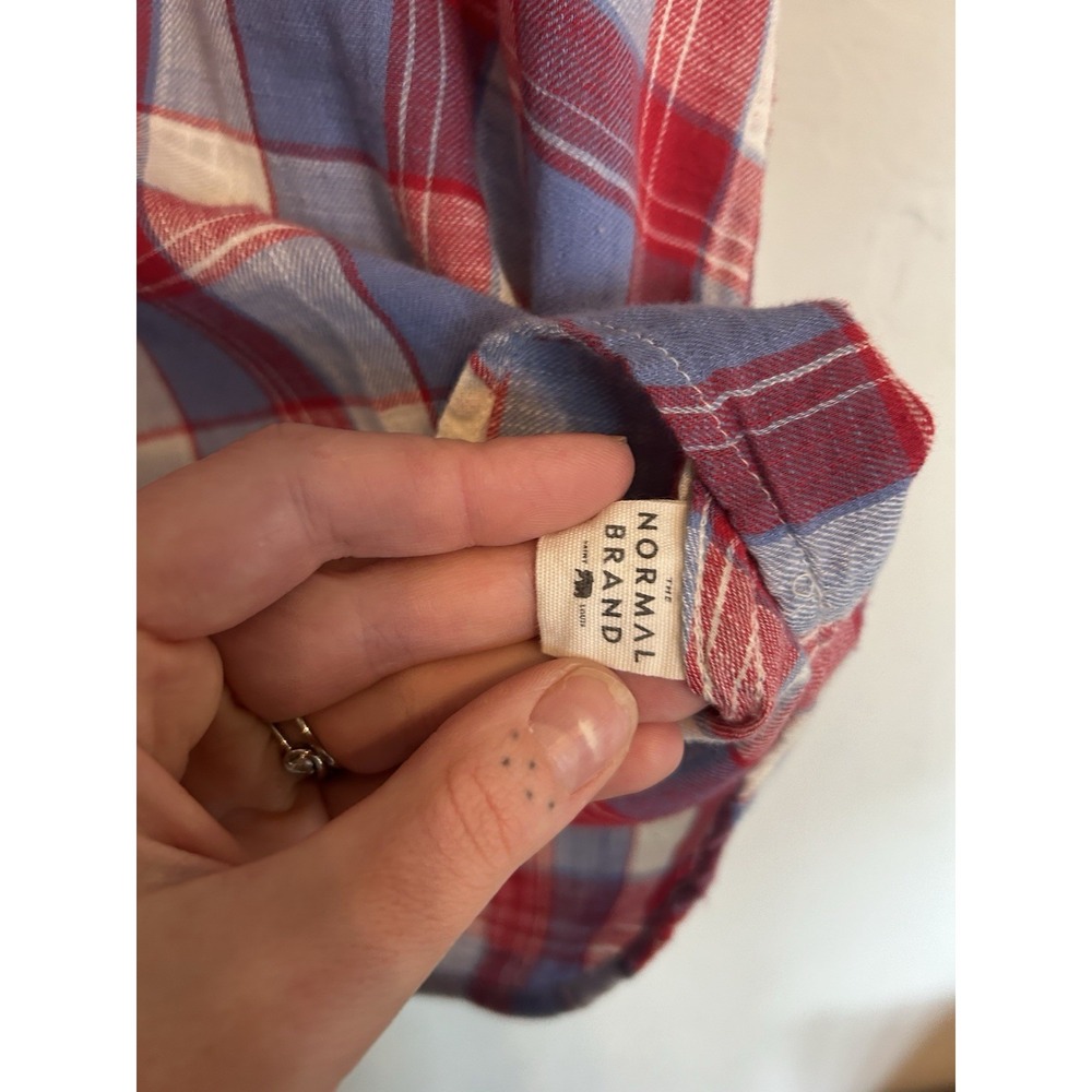 The Normal Brand Skipper Button Down XXL NWT Plaid Americana Preppy - Picture 10 of 11